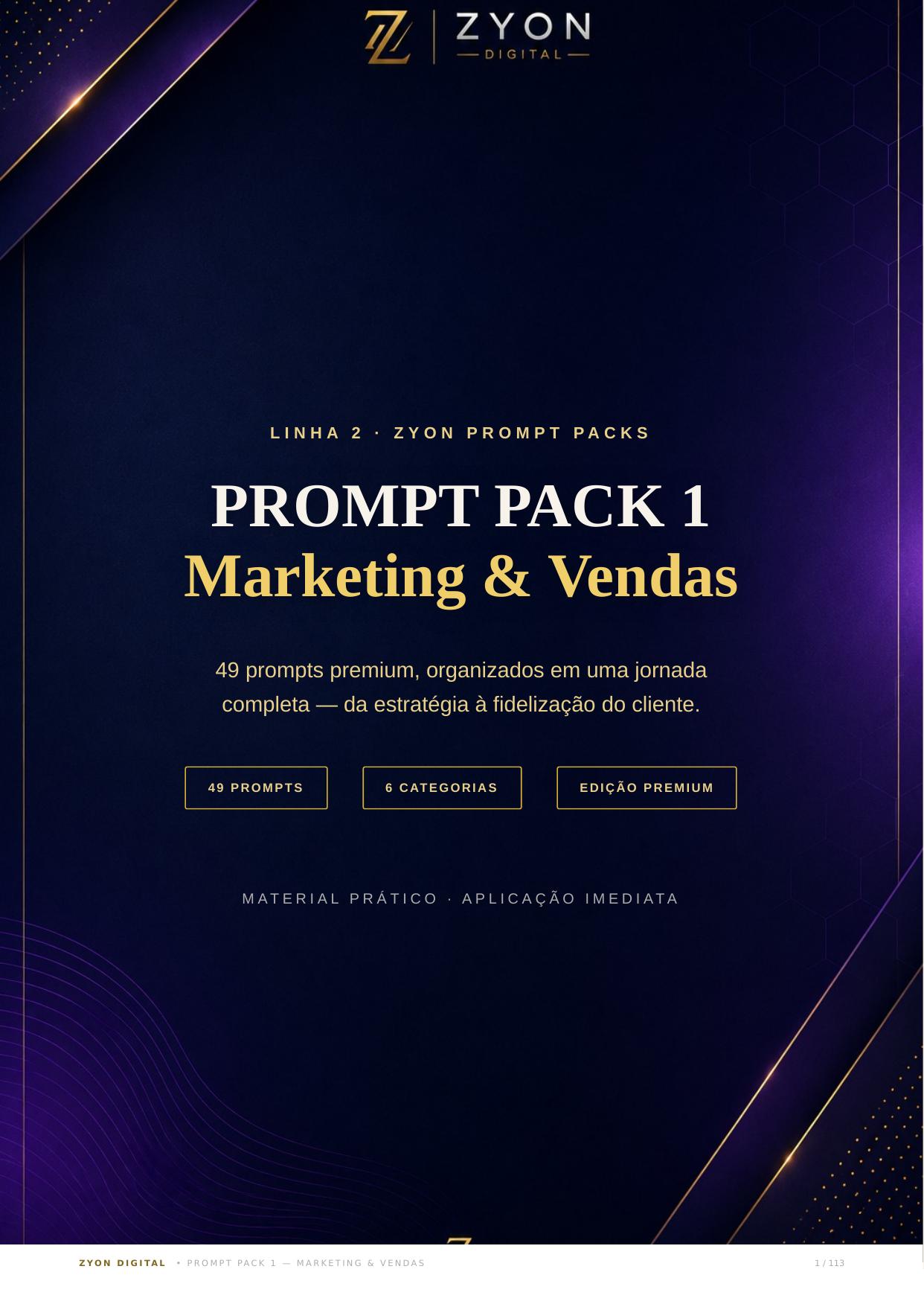 Capa do material Marketing & Vendas da Zyon Digital