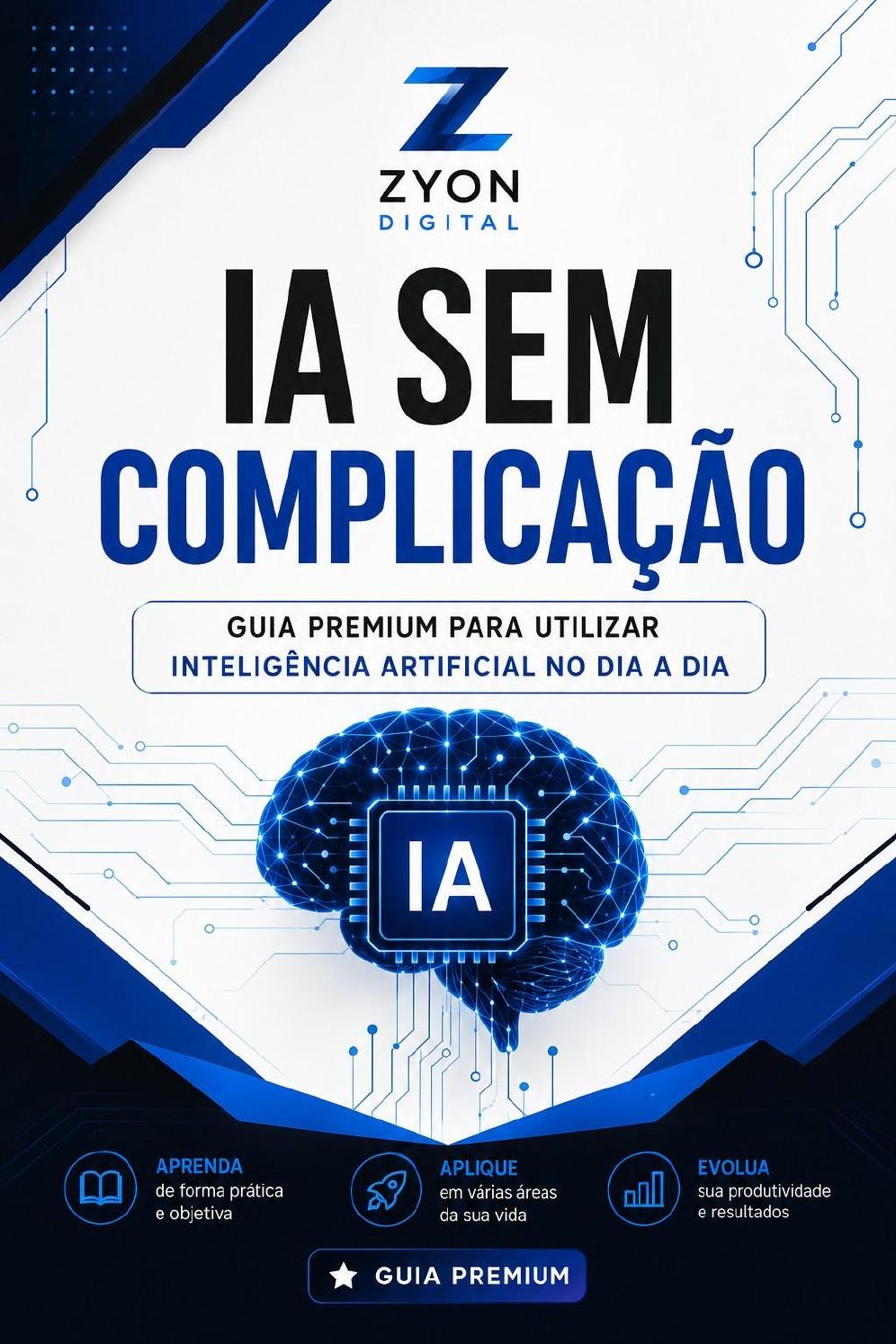 Capa do material IA Sem Complicação da Zyon Digital